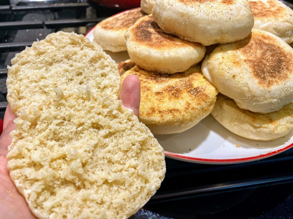 sourdough English muffins